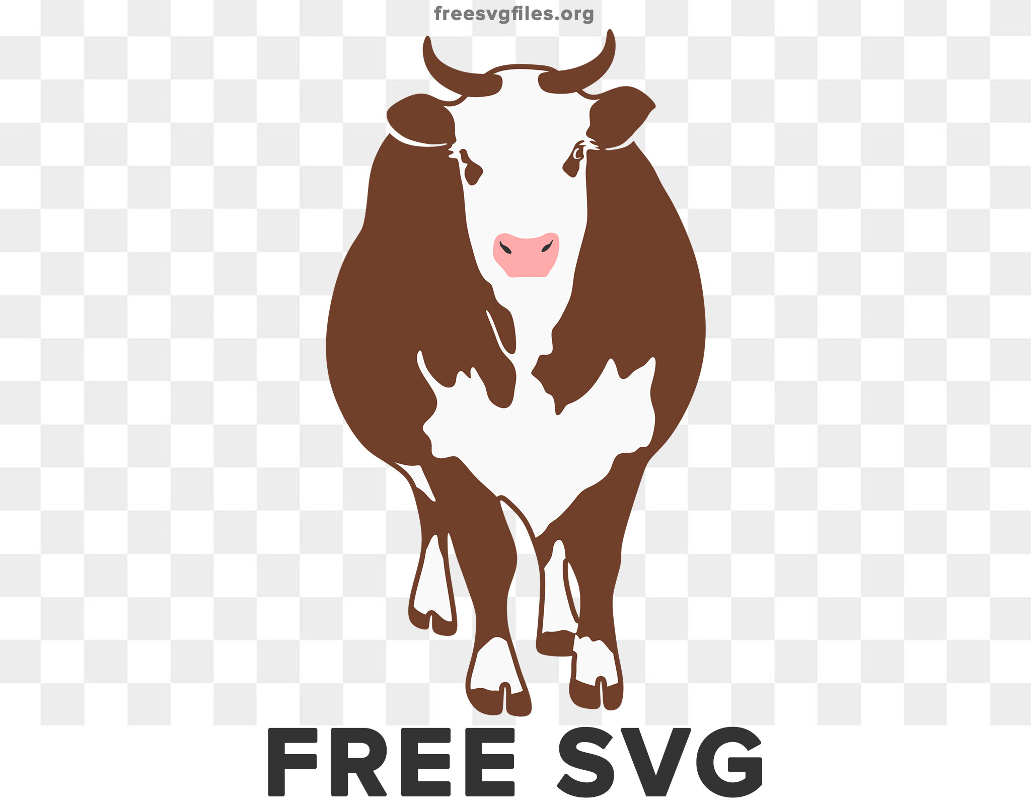 Free Cow Front Svg Cut files for Cricut & Silhouette