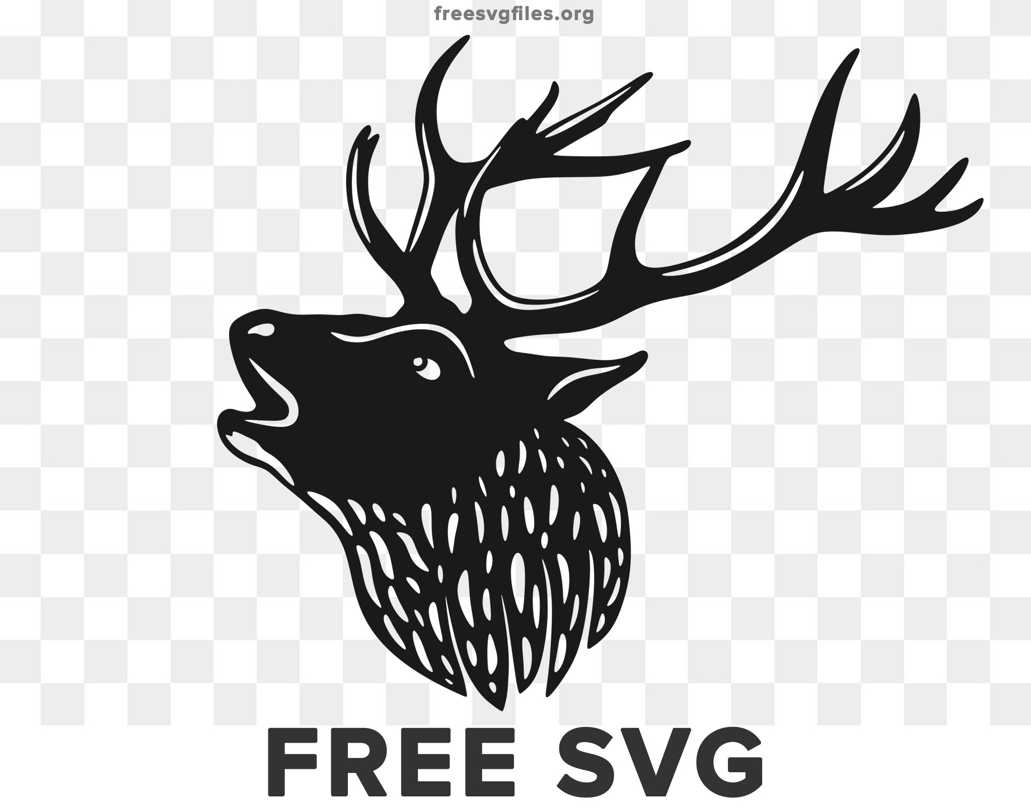 Download Free Deer Head Silhouette Svg Free Svg Files