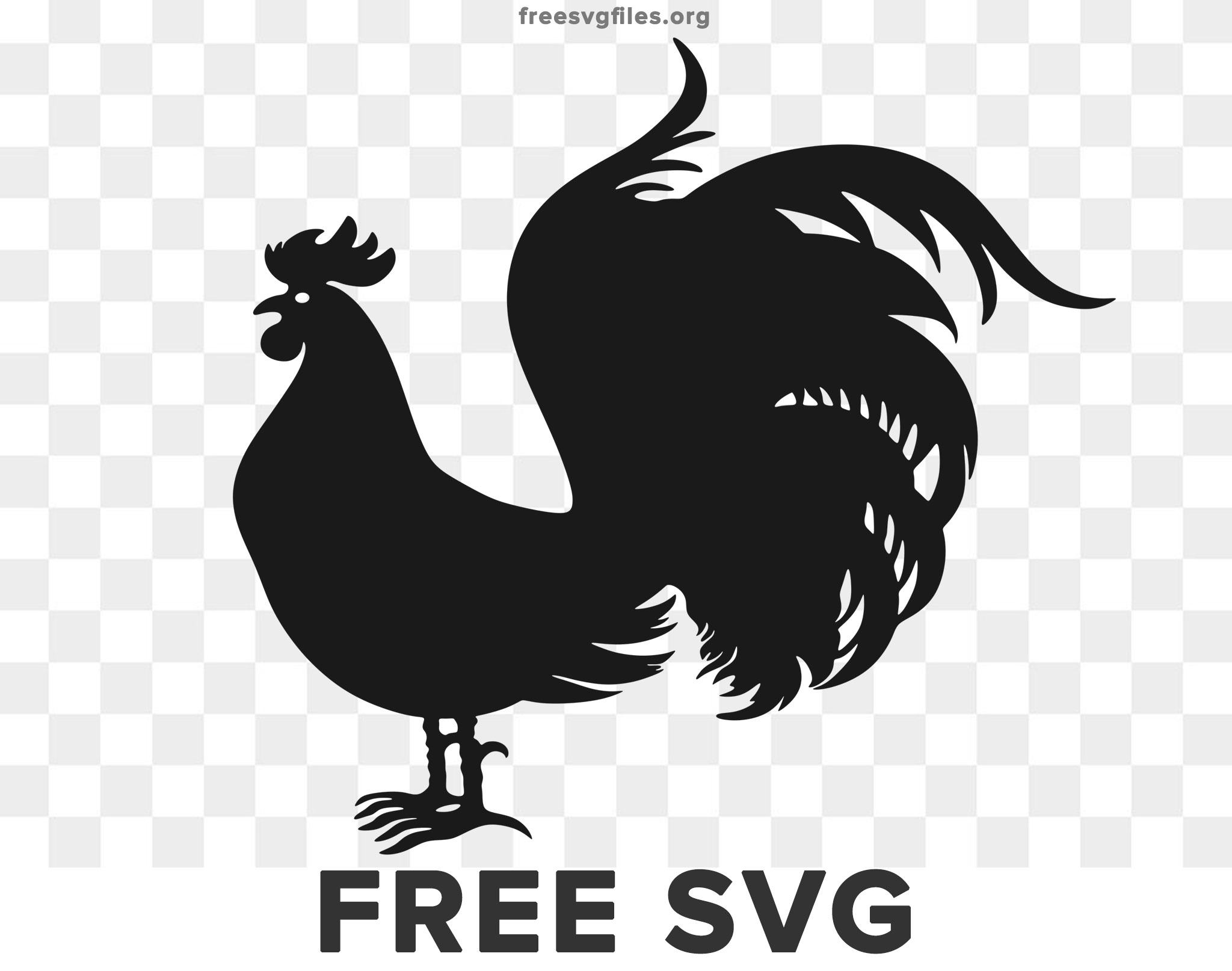 Free Rooster Svg Cut files for Cricut & Silhouette