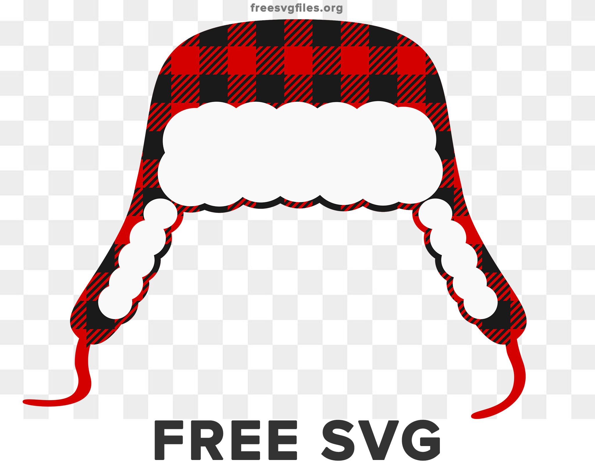 Free Buffalo Plaid Winter Hat Svg Cut files for Cricut & Silhouette