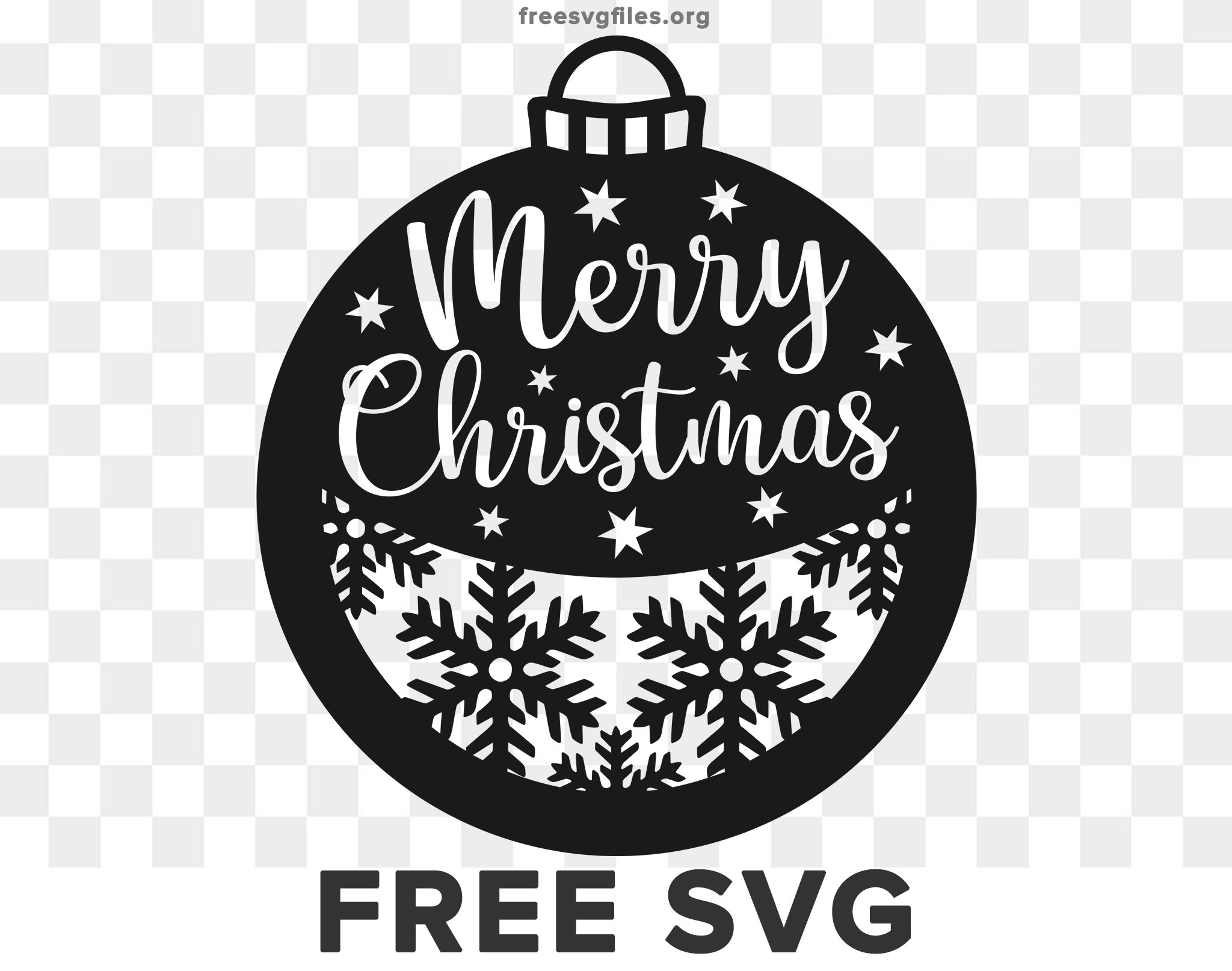 Free Christmas Bauble Svg Cut files for Cricut & Silhouette