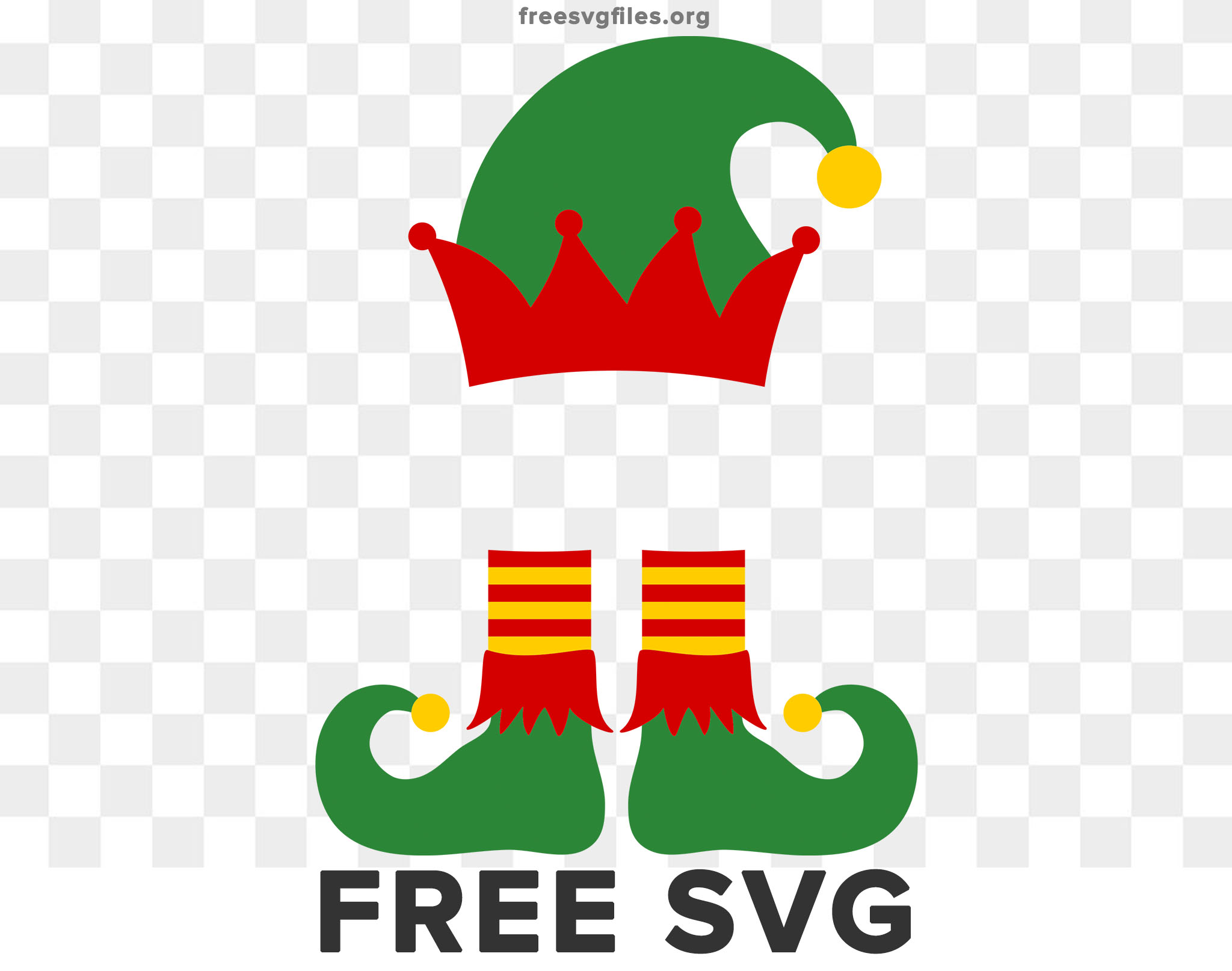 Free Christmas Elf Svg Cut files for Cricut & Silhouette