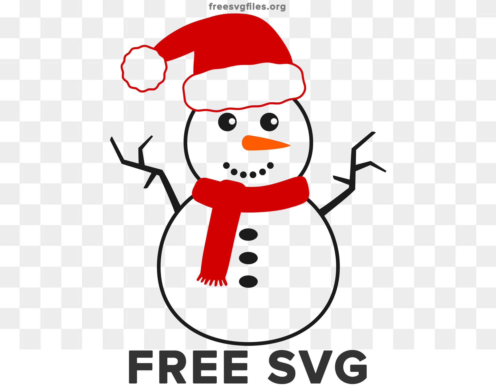 Free Christmas Snowman Svg - Download for Free