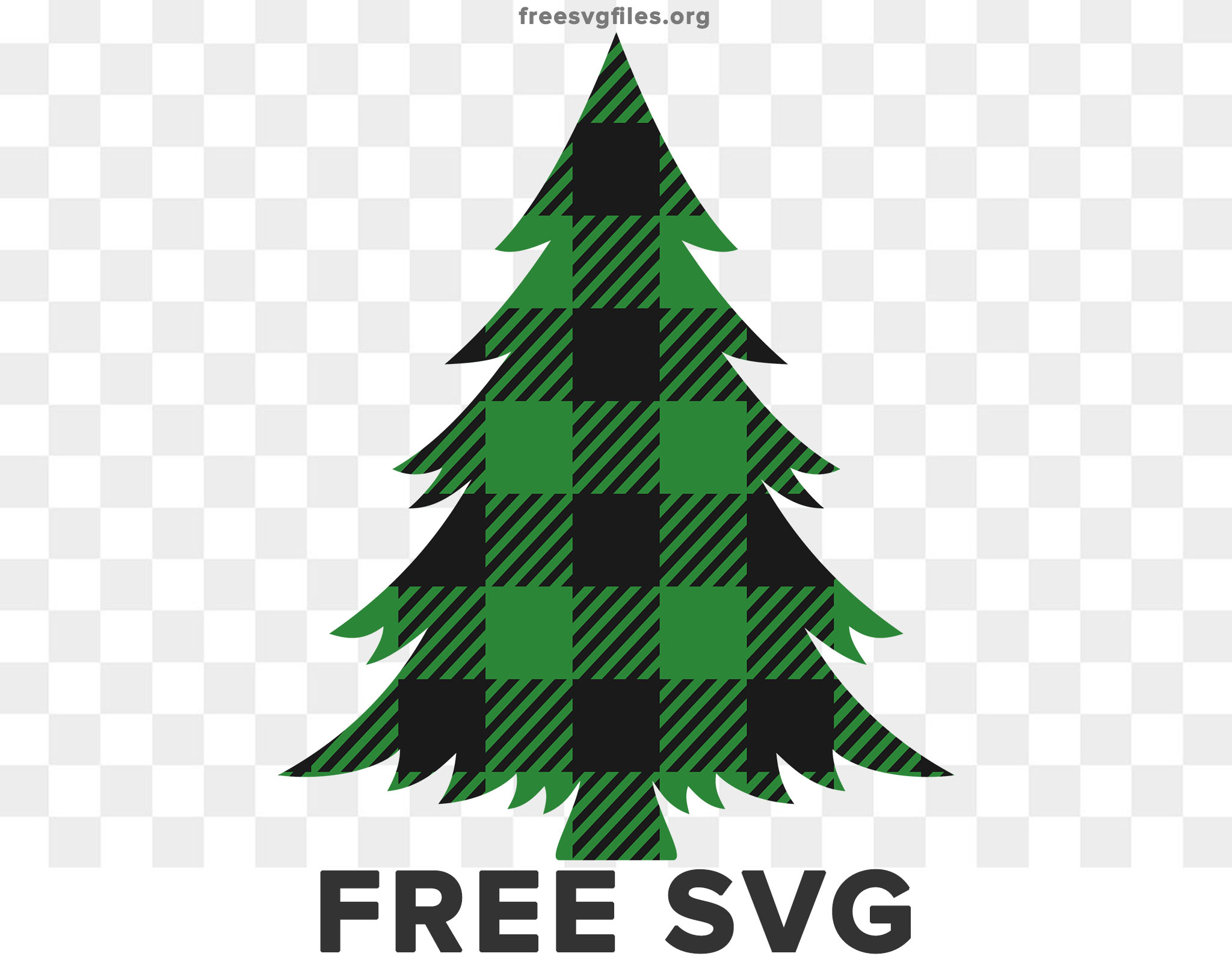 Buffalo Plaid Christmas Tree Svg Christmas Clipart Christmas Tree Cut