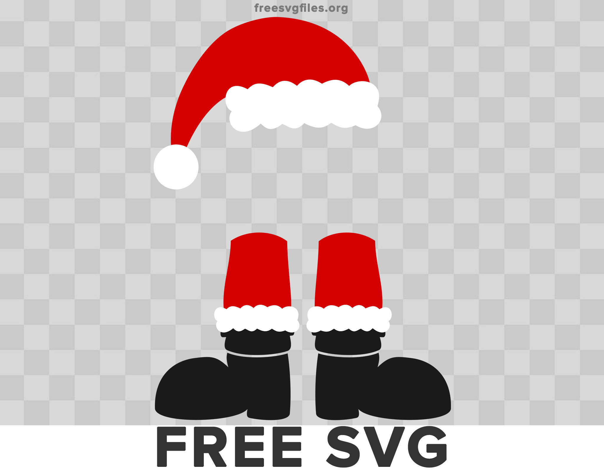 Free Santa Hat Santa Boots Svg - Download for Free