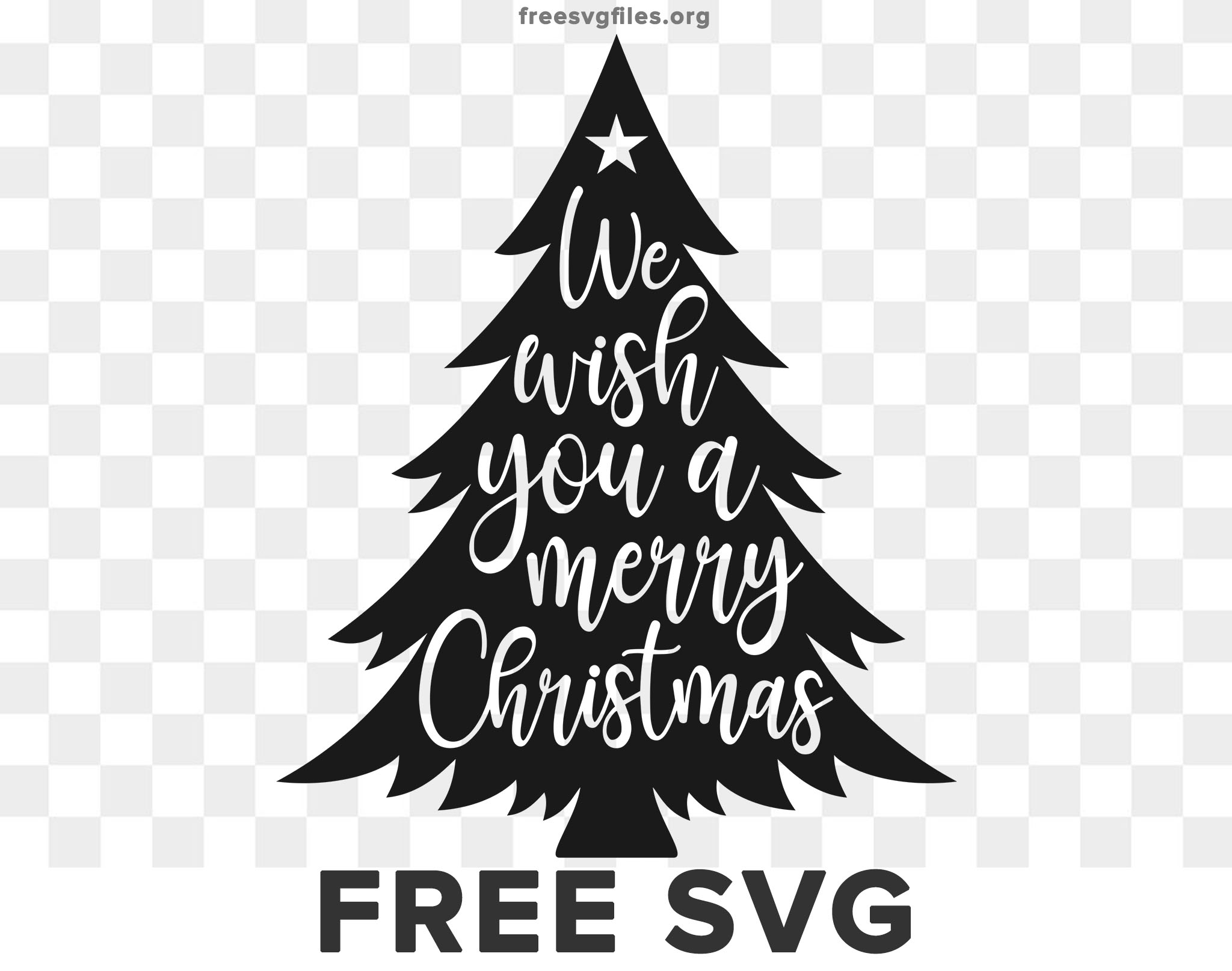 Free We Wish You A Merry Christmas Svg Cut Files For Cricut And Silhouette 