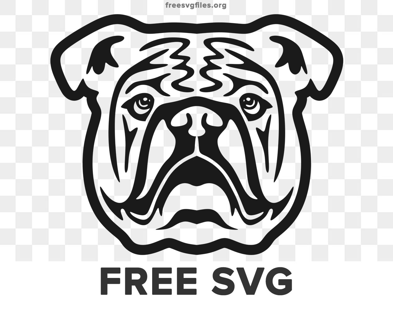 Bulldog Head Dog Svg Cut files for Cricut & Silhouette
