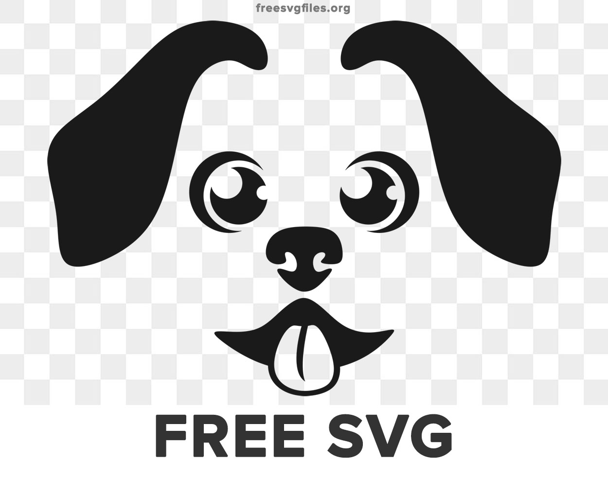 Cute Dog Face Svg Cut files for Cricut & Silhouette