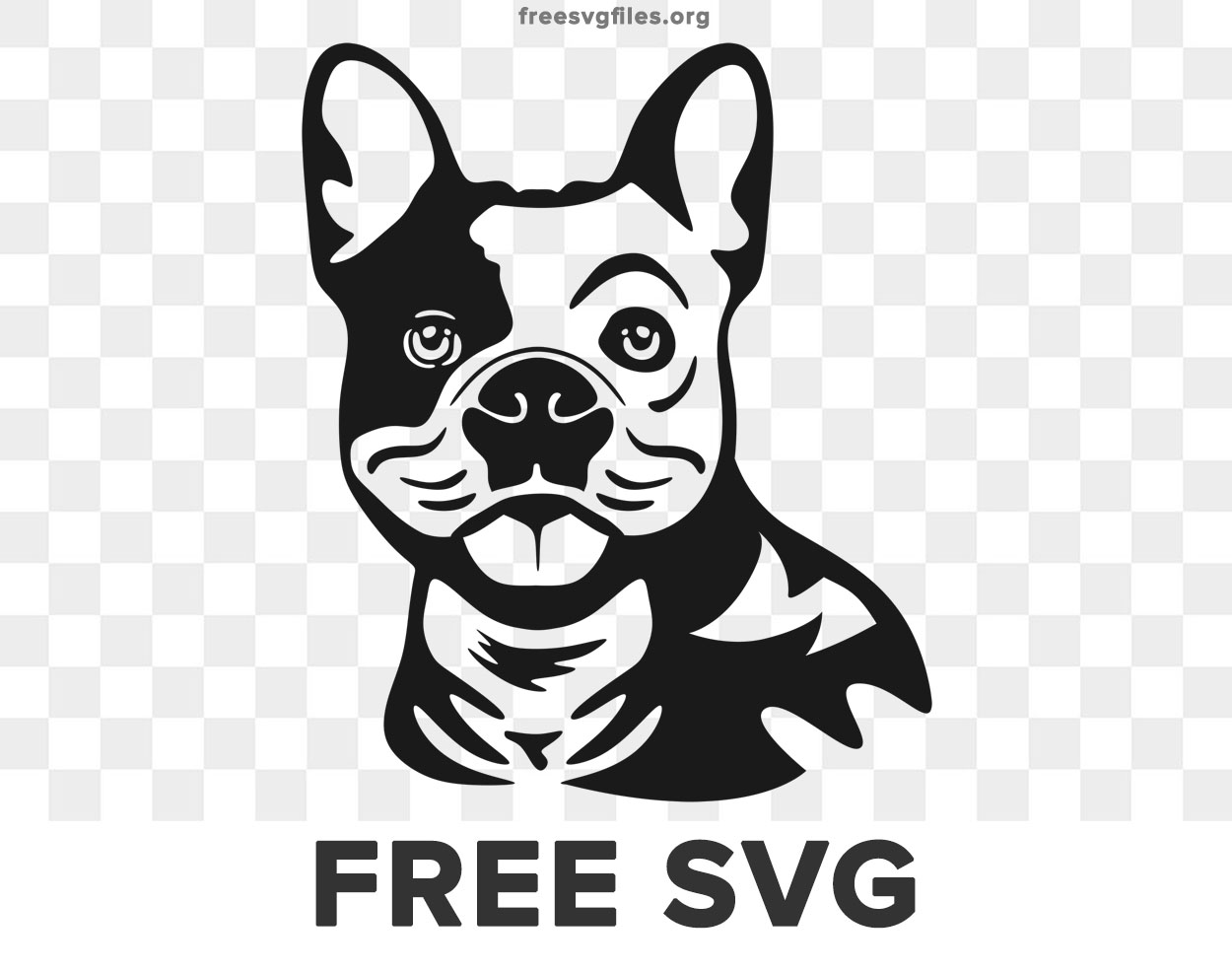 French Bulldog Dog Svg Cut files for Cricut & Silhouette