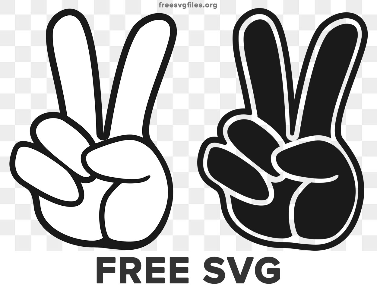 Hand Peace Sign Svg Cut File For Cricut Free Svg Files Hot Sex Picture