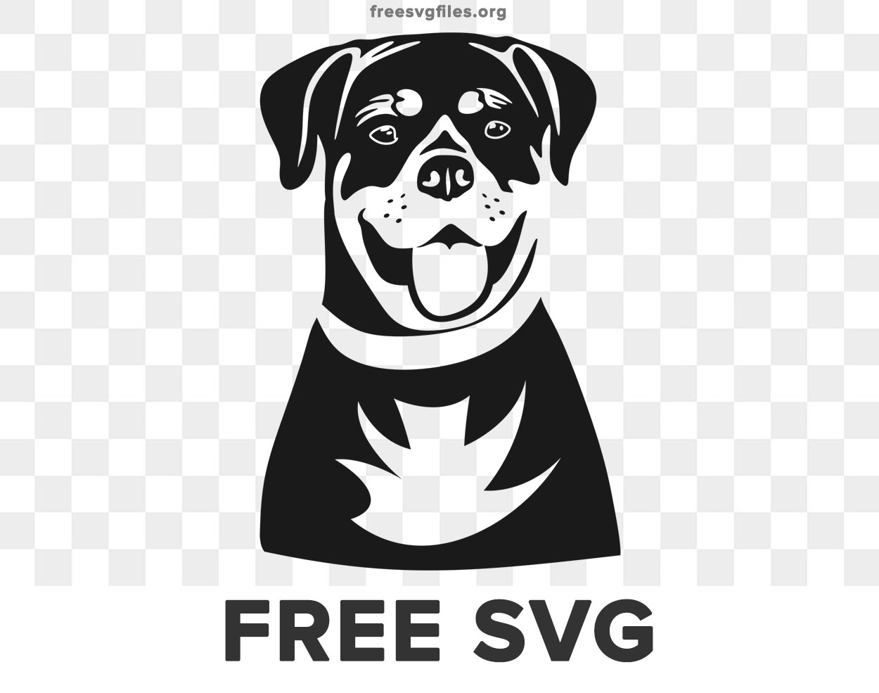 Rottweiler SVG, Silhouettes Dxf, Dog SVG Files For Cricut, Rottweiler