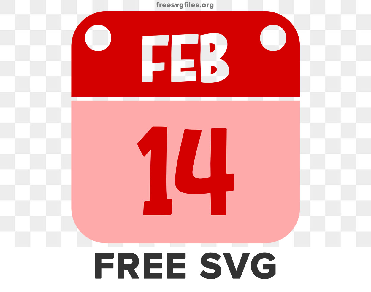 Free Valentines Day Calendar Icon Svg