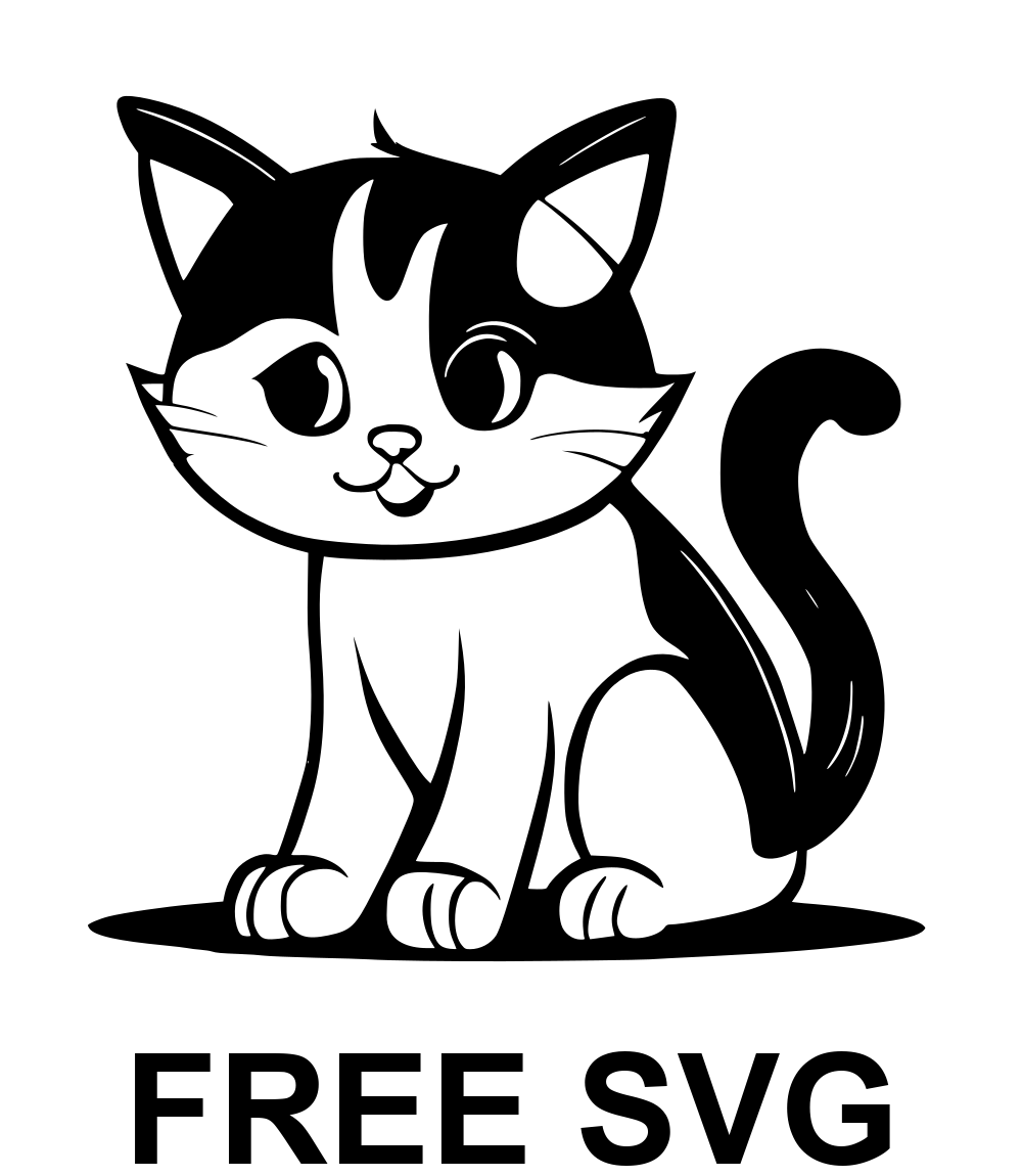 Cute Cat Svg