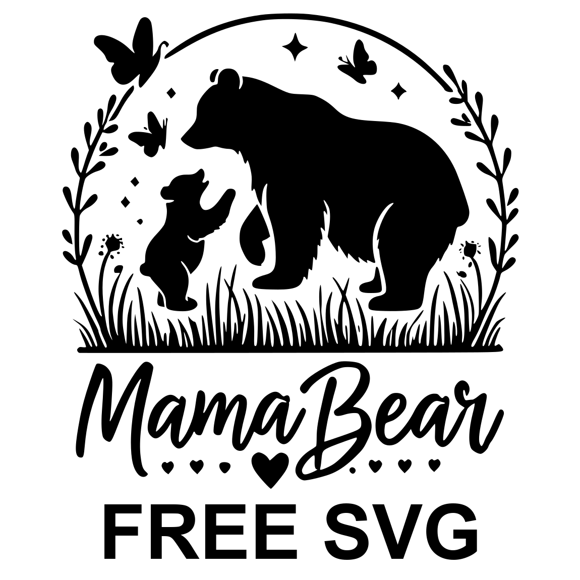 Free Mama Bear Svg