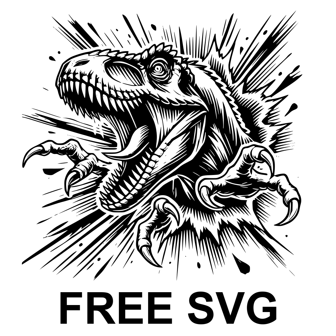 Free T Rex Tyrannosaurus Rex Svg