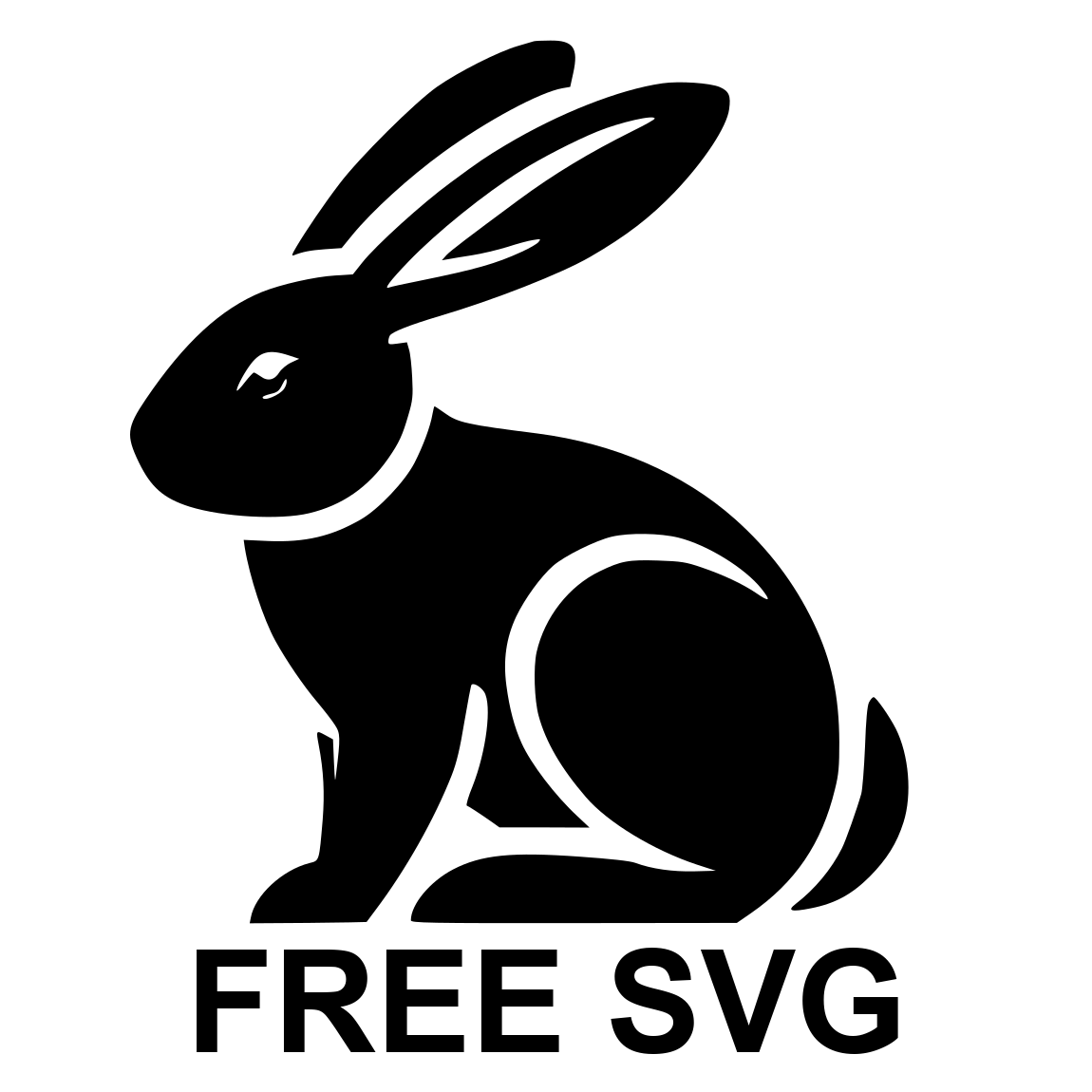 Free Rabbit Svg