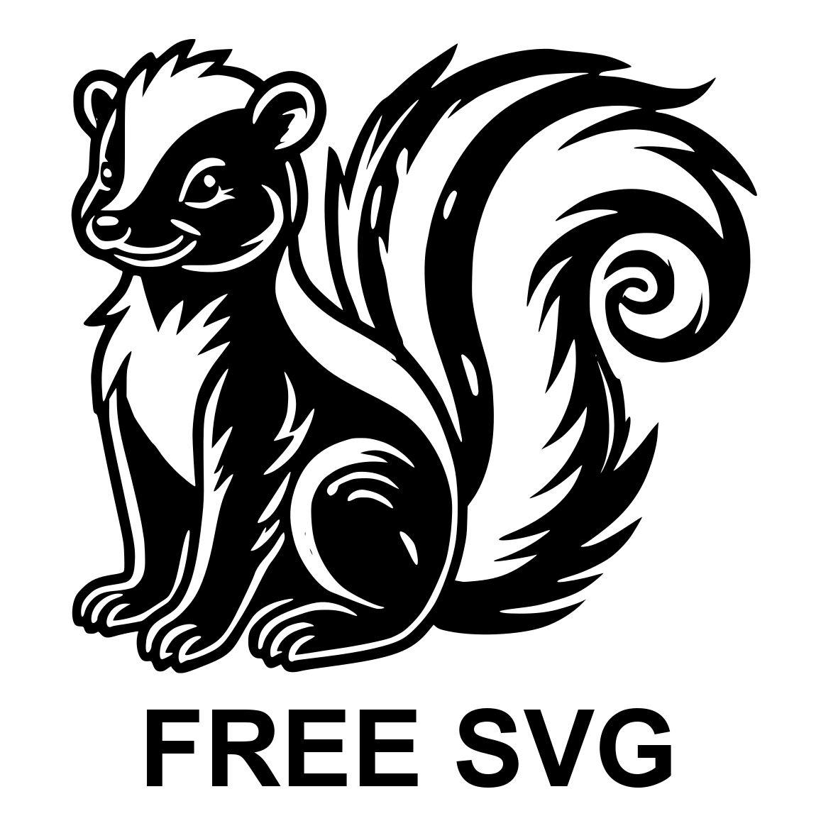 Free Skunk Svg